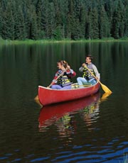 Canoe ride; Size=130 pixels wide